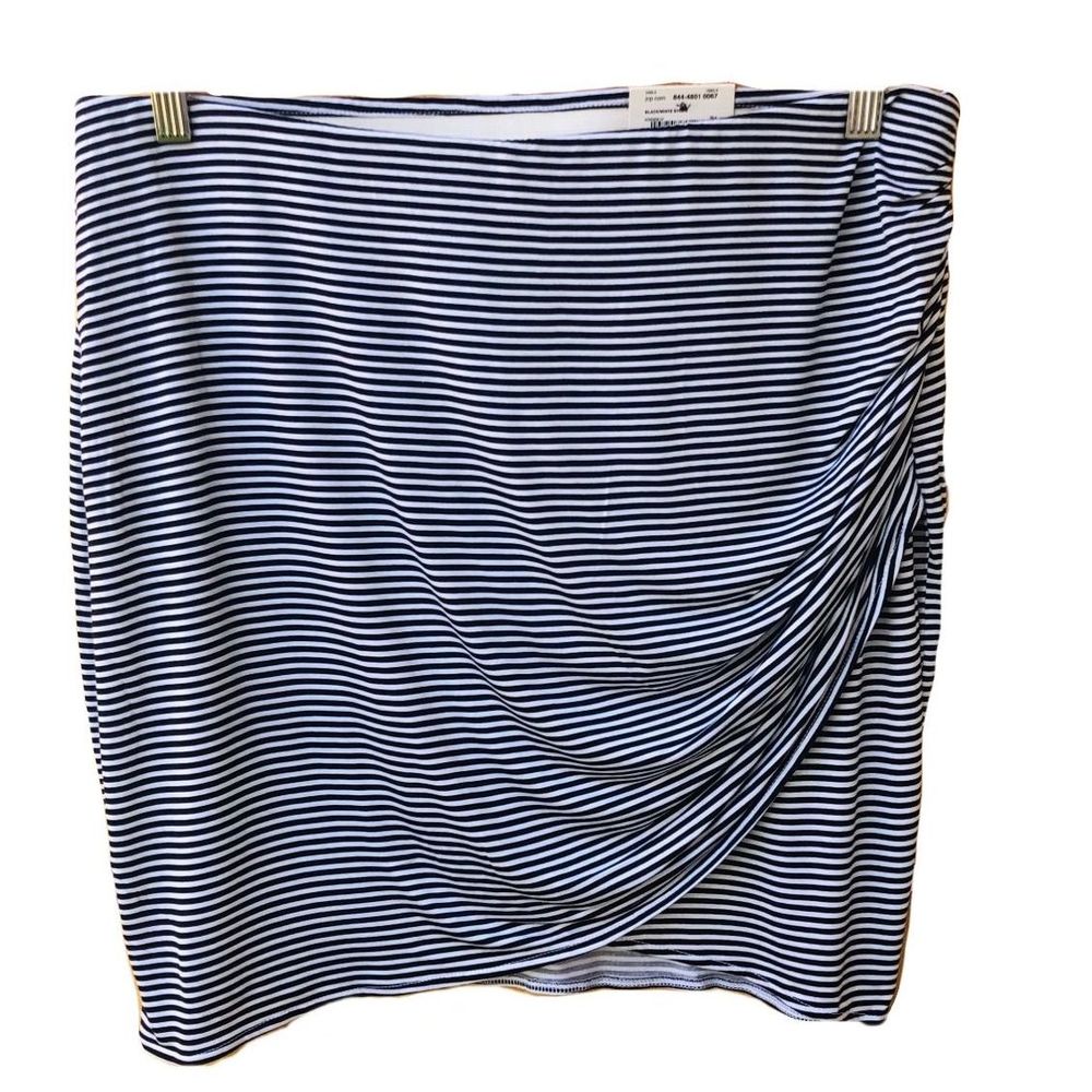 NWT a.n.a Black & White Stripe Mini Skirt